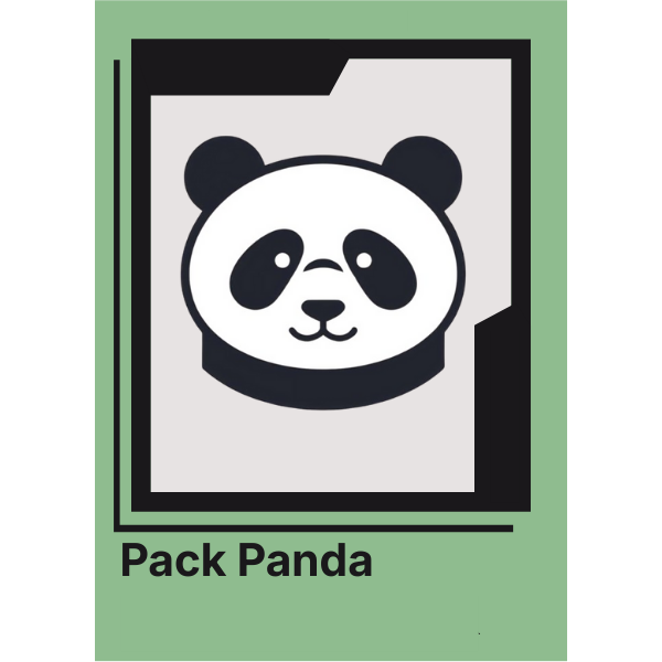 Pack Panda organizing cards
